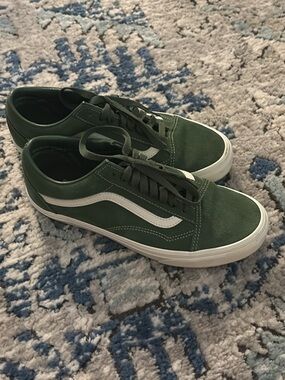 Vans Dark Green Old Skool Sneakers